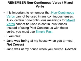 Past continuous | PPT