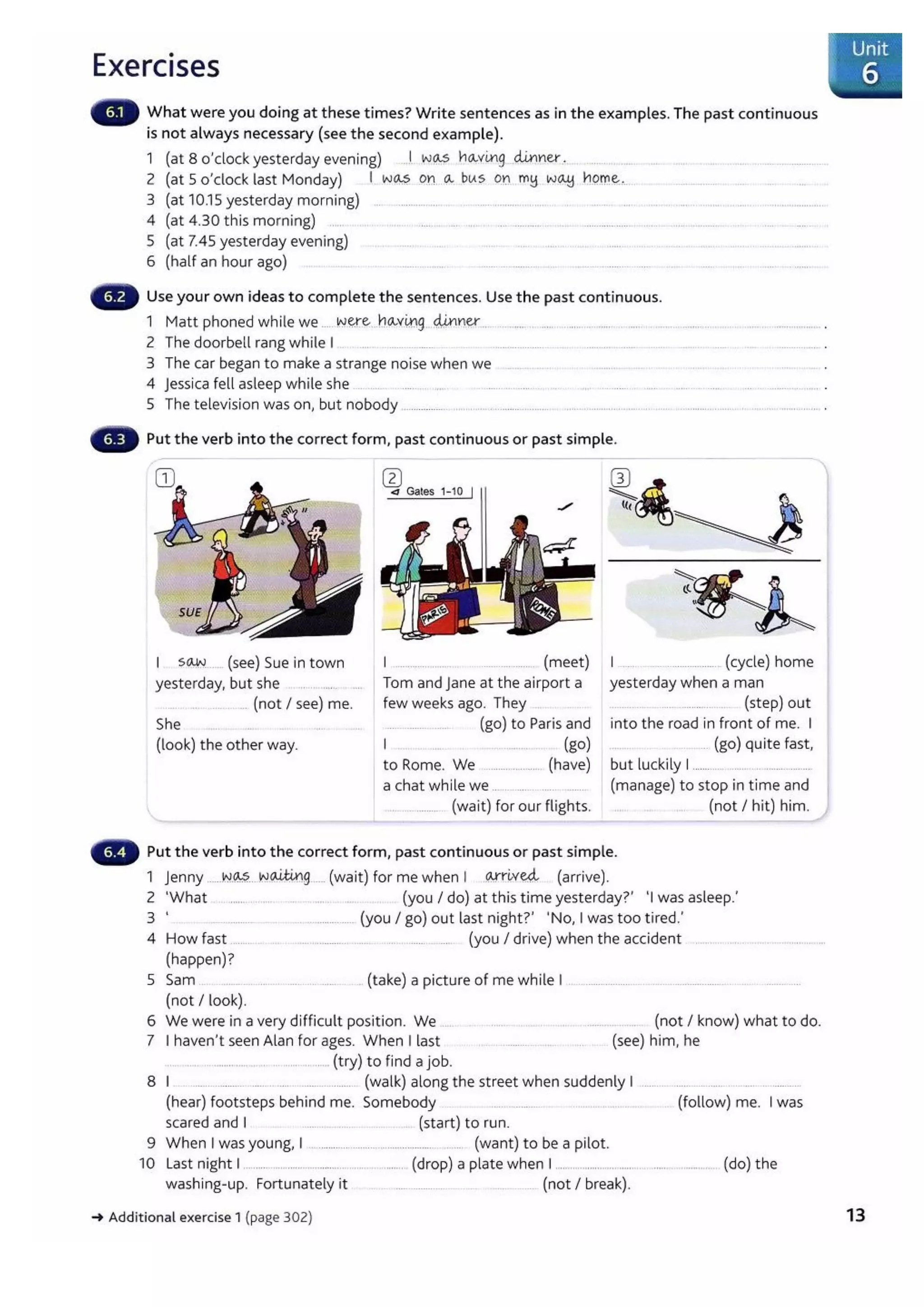 Past Continuous Intermediate Pdf