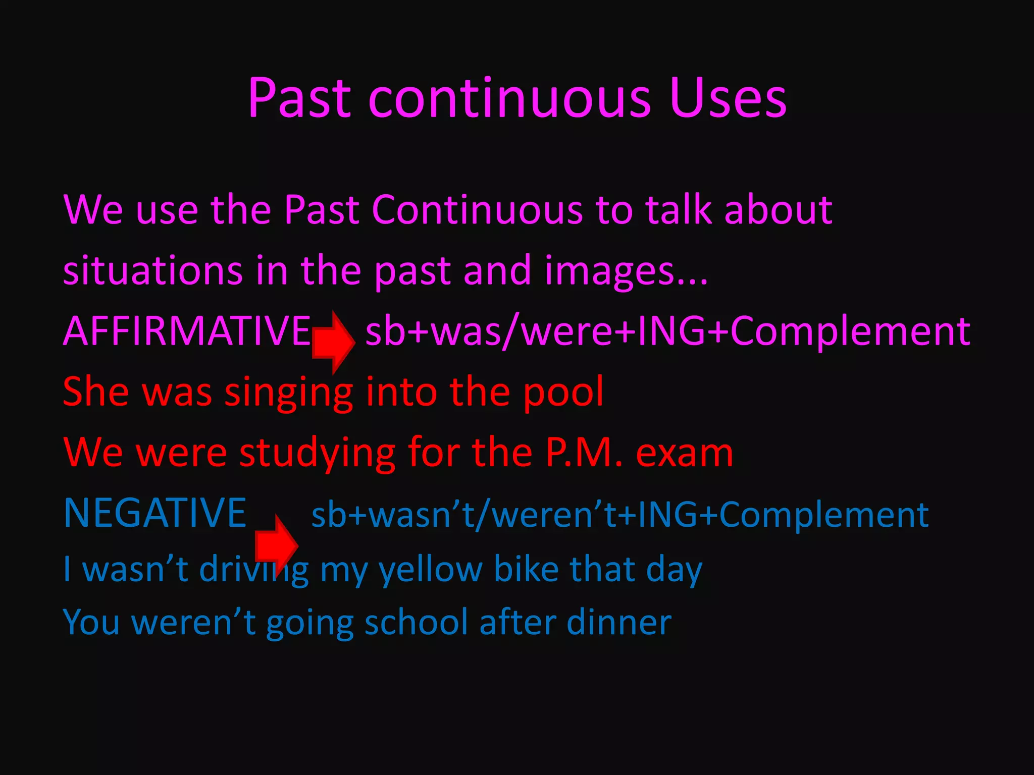 Past continuous vs past simple | PPT