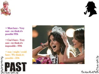  Can’t have - Very sure - we think it's impossible - 99%