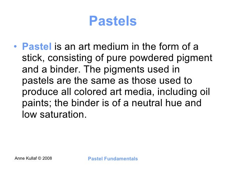 Pastel Fundamentals