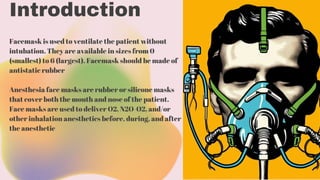 Introduction Masks Anaesthesia Fack Mask.................... | PDF