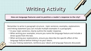 Pastel Lined English Language Features Analysis Close Reading Activity ...