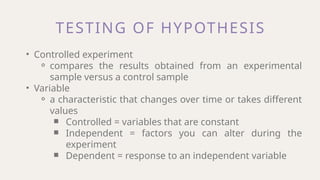 Scientific Investigation for Grade 7 Students | PPTX