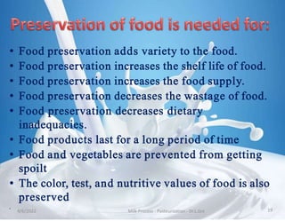 4/6/2022 Milk Process - Pasteurization - Dr.L.Grs 19
 