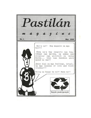Pastilan Magazine No. 1