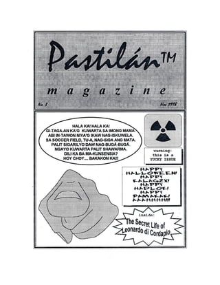 Pastilan Magazine No. 3