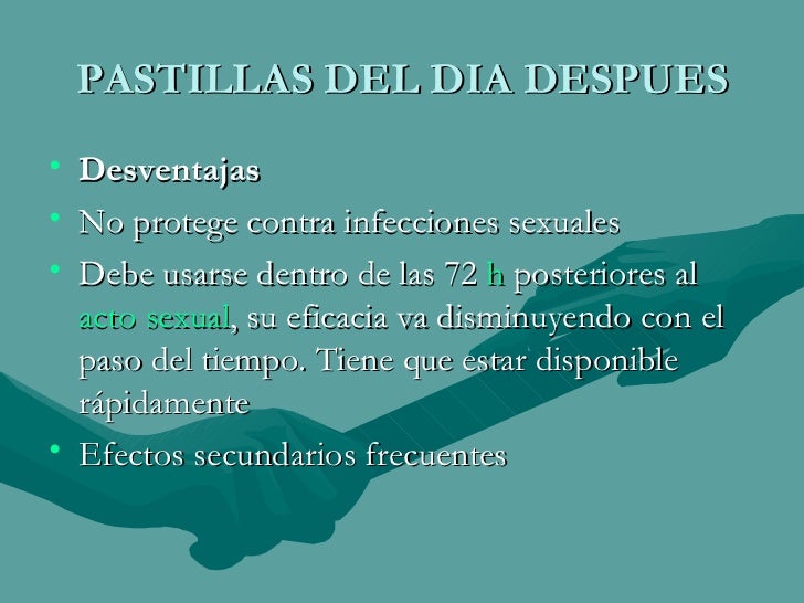 Liquido Preseminal Y Pastilla Del Dia Despues