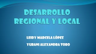 Leidy Marcela López
Yurani Alexandra Toro
 