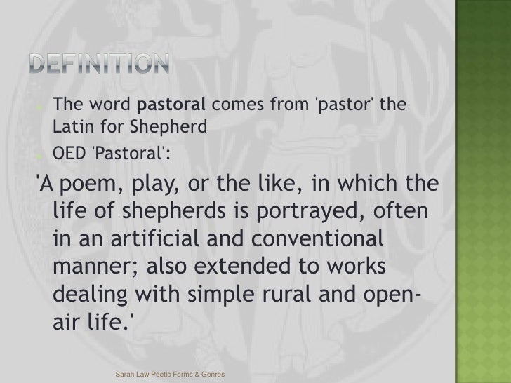 Pastoral essay definition image