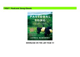 DOWNLOAD ON THE LAST PAGE !!!!
^PDF^ Pastoral Song Online As a boy, James Rebanks's grandfather taught him to work the land the old way. Their family farm in the Lake District hills was part of an ancient agricultural landscape: a patchwork of crops and meadows, of pastures grazed with livestock, and hedgerows teeming with wildlife. And yet, by the time James inherited the farm, it was barely recognizable. The men and women had vanished from the fields; the old stone barns had crumbled; the skies had emptied of birds and their wind-blown song.Pastoral Song is the story of an inheritance: one that affects us all. It tells of how rural landscapes around the world were brought close to collapse, and the age-old rhythms of work, weather, community and wild things were lost. And yet this elegy from the northern fells is also a song of hope: of how, guided by the past, one farmer began to salvage a tiny corner of England that was now his, doing his best to restore the life that had vanished and to leave a legacy for the future.This is a book about what it means to have love and pride in a place, and how, against all the odds, it may still be possible to build a new pastoral: not a utopia, but somewhere decent for us all.
^PDF^ Pastoral Song Ebook
 