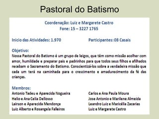 Pastoral do Batismo
 