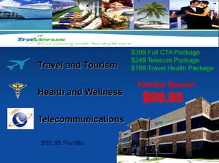 TraVerus has positioned itself infront of Today’sMega TrendsHealth and WellnessYou make the cash Difference 