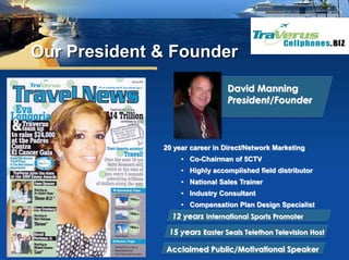 Our President & FounderDavid Manning  President/Founder20 year career in Direct/Network Marketing Co-Chairman of 5CTV