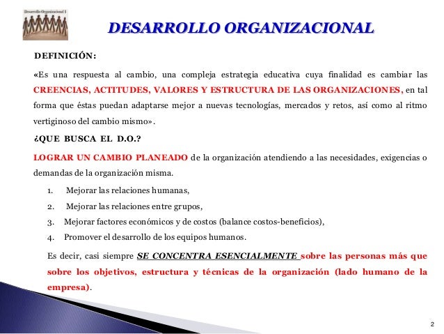 Desarrollo Organizacional Instrumento de Cambio