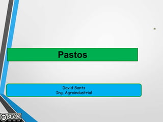 David Sants
Ing. Agroindustrial
Pastos
 