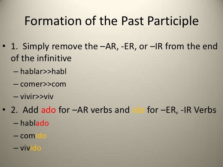 14 Past Participle As Adjective