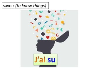 savoir (to know things)
su