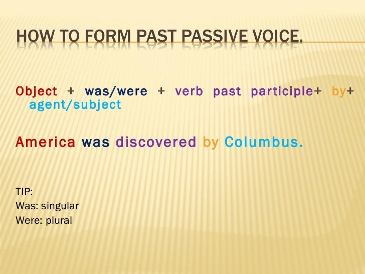 Past passive voice