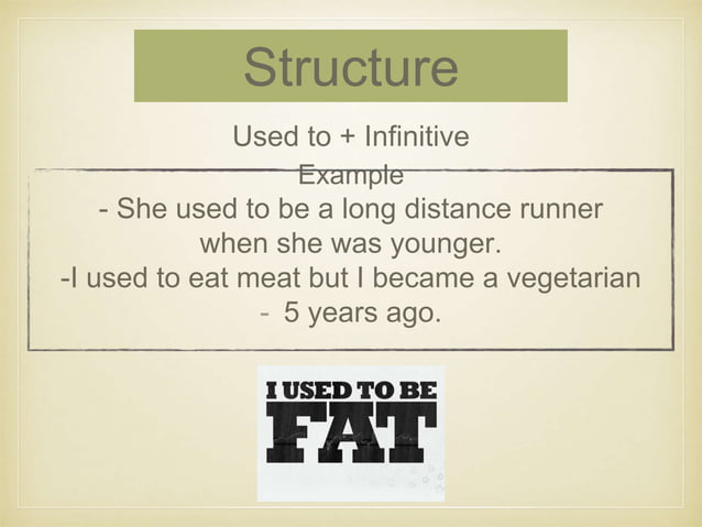 Past perfect used to | PPT