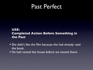 Past Perfect Using Before Past perfect | KEY