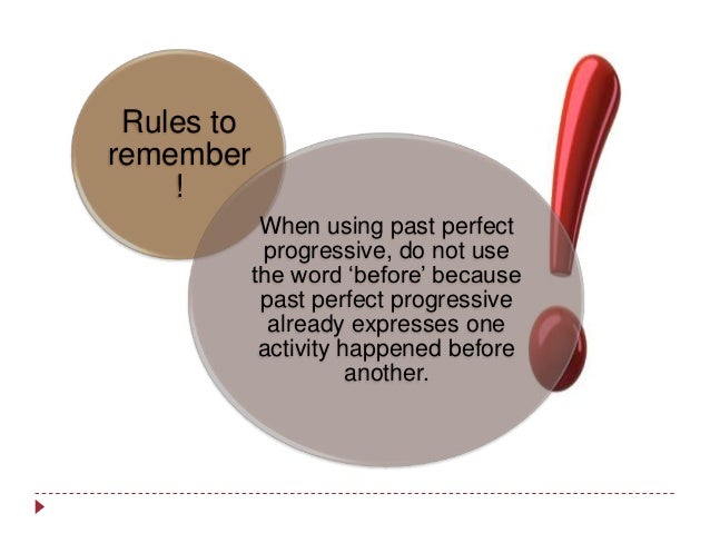 past perfect progressive