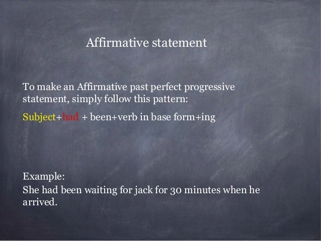 past perfect progressive