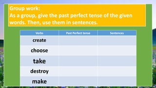 Past Perfect Group PAST PERFECT TENSE.pptx