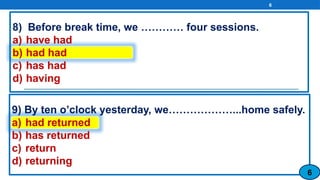 Past Perfect Using Before Comprehensive Guide to Using the Past Perfect Tense in English Grammar ...