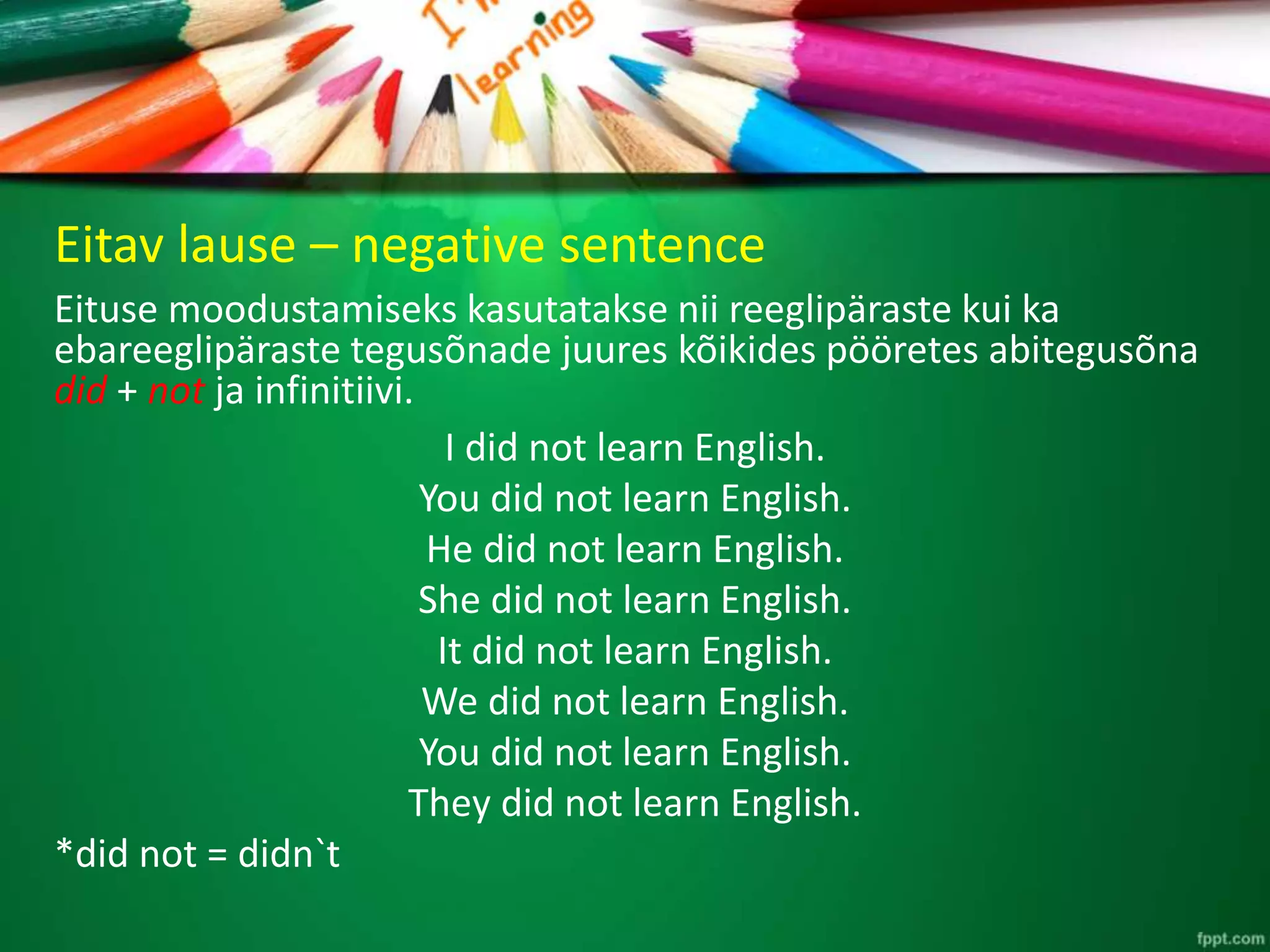 Past simple ppt free download