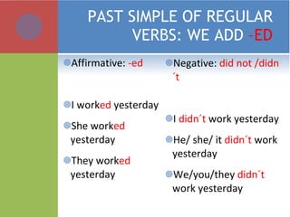 Past simple of to be | PPT