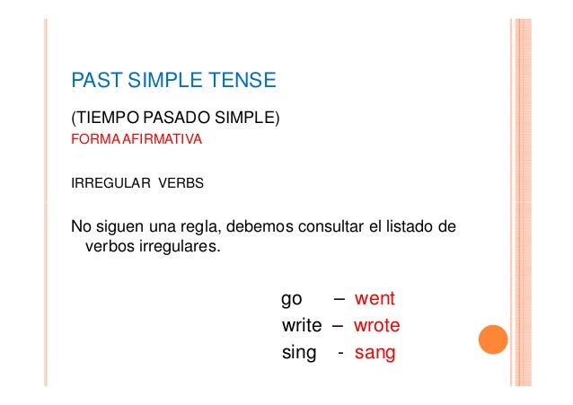 Past Simple Tense