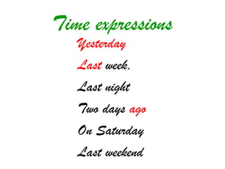 Past simple tense | PPT