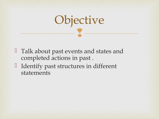 Past simple time machine | PPT