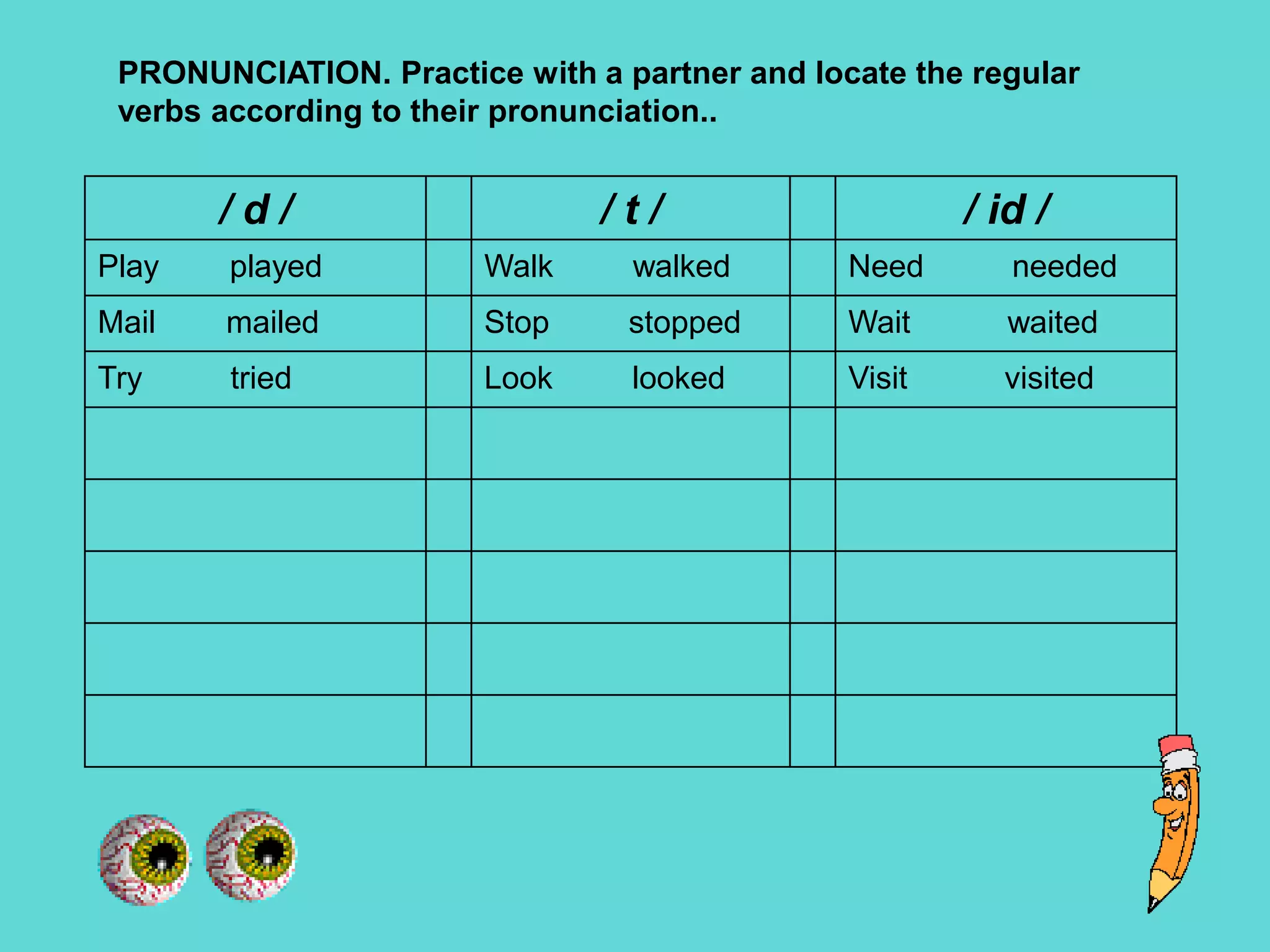 Expressions for Past Tense