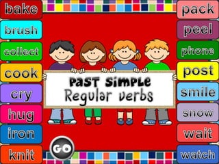 Past simp regular verbs rules and exercise