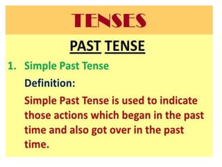 Past tense
