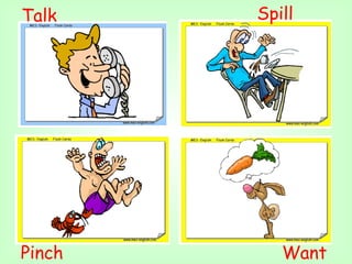 Talk    Spill




Pinch      Want
 