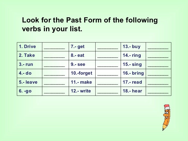PAST SIMPLE POWER POINT