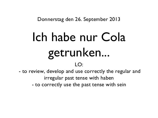 Past tense of kennenlernen