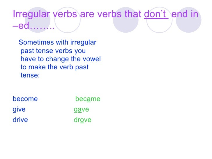 Past Tense Presentation