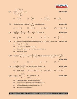 Past year iit entrance mathematics problems | PDF