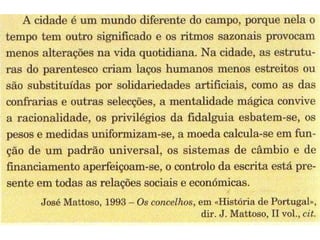 País urbano concelhio  módulo II-10 º ANO