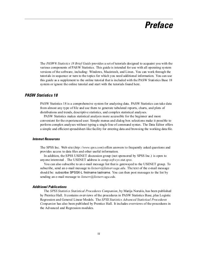 Pasw Statistics 18 Brief Guide