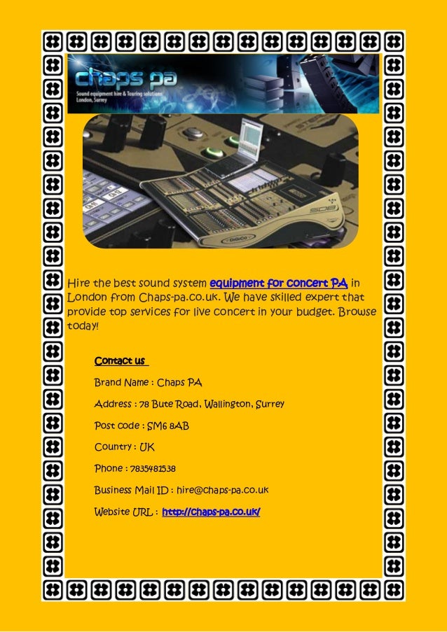 best sound system for live concerts