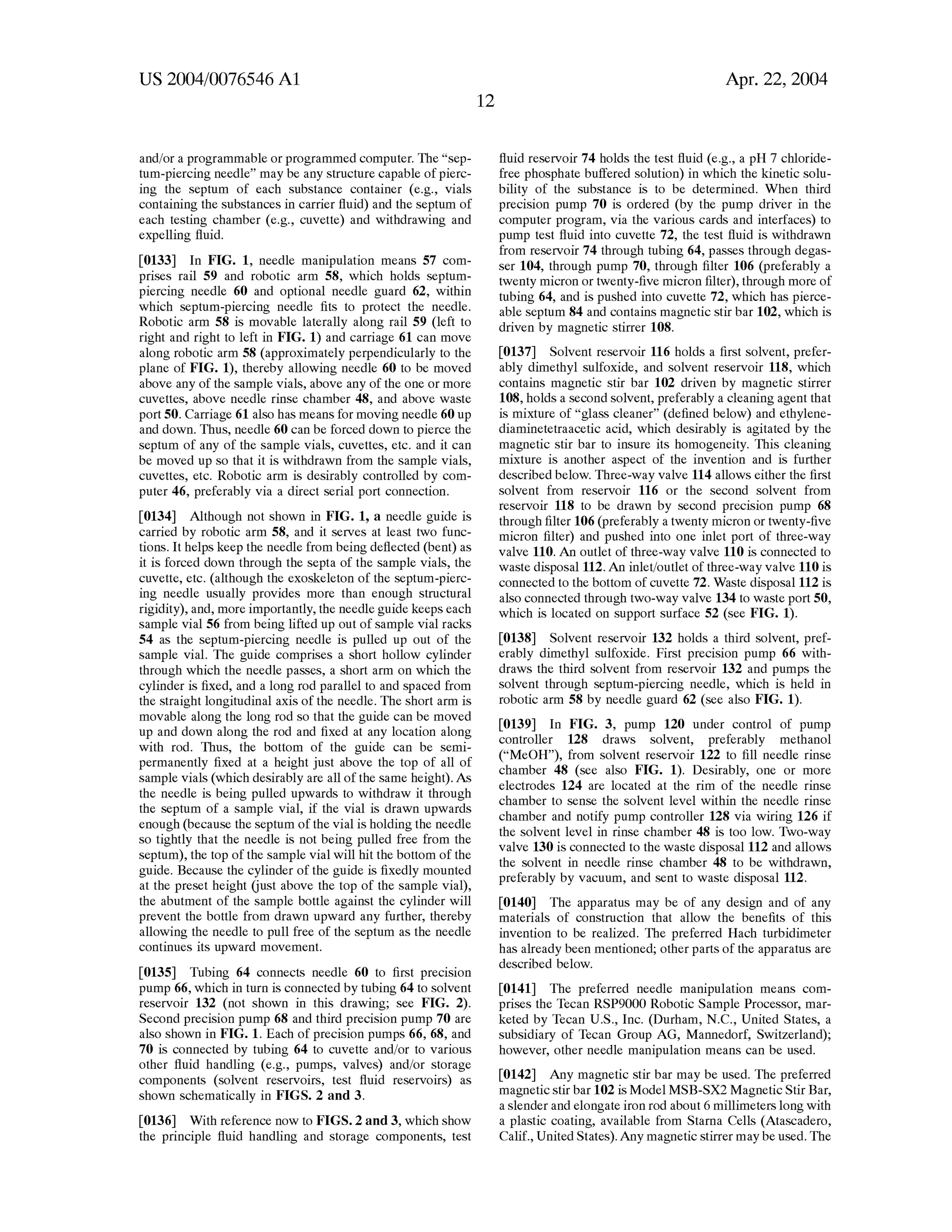 Automated Kinetic Solubility Assay Apparatus and Method