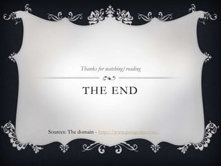 THE END
Thanks for watching/reading
Sources: The domain - http://www.patagonia.com/
 