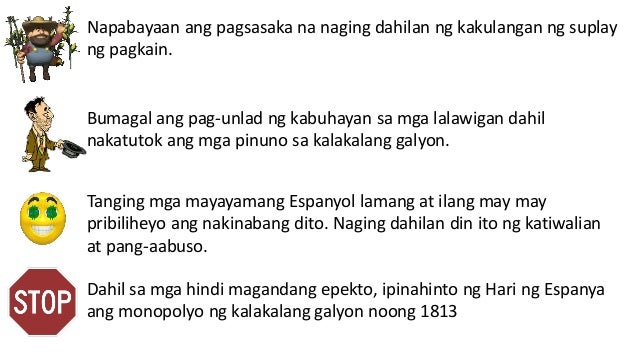 kalakalang galyon Ang epekto ng kalakalang gaaalyon sa ating bansa at sa mga pilipino ay mabuti dahil hindi nagamit ang likas na yamanat napanatili ito para sa susunod na henerasyong pilipinoito ito rin ang nagsilbing sasakyang pandagat upang makarating ang mga produkto o kalakal sa ibat-ibang lugar sa asya. kalakalang galyon Ang epekto ng kalakalang gaaalyon sa ating bansa at sa mga pilipino ay mabuti dahil hindi nagamit ang likas na yamanat napanatili ito para sa susunod na henerasyong pilipinoito ito rin ang nagsilbing sasakyang pandagat upang makarating ang mga produkto o kalakal sa ibat-ibang lugar sa asya.