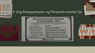 Ang Kompyutasyon ng Personal Income Tax
 