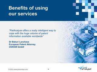 Case Study: Saving our Client from Disastrous LawsuitClient saved several millions of Euros which would havehad to be spent on a complete product redesignCompany X received a notice of infringement letter